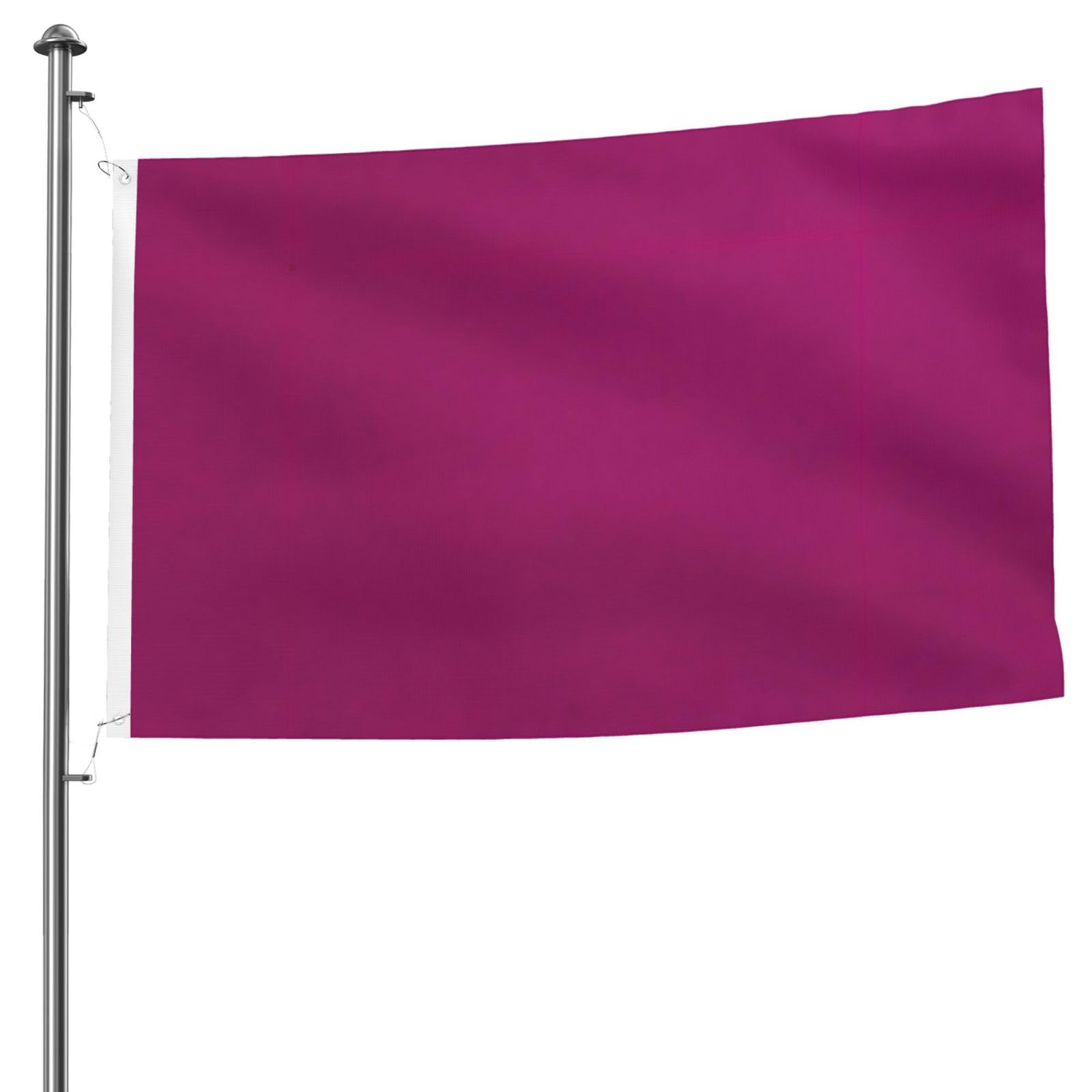 Drapeau extérieur Magenta qui ne décolore pas, polyester double face renforcé