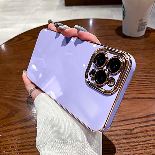 Coque carrée iPhone 11 Pro violette en silicone ultra souple