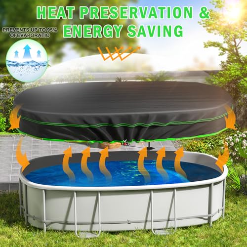 Cobertor Solar Ovalado 12x20 Ft para Piscinas miniatura 6