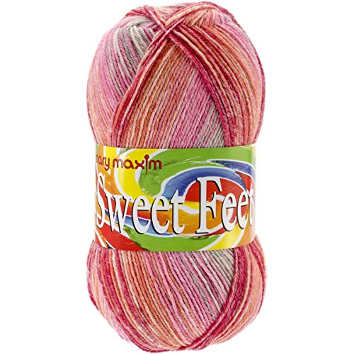 Mary Maxim Sweet Feet Yarn, Cherry