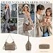 Imagen de VX VONXURY Bolso Mujer Bolso Bandolera Mujer de Cuero PU Bolso Mujer Grande con Bolsillo Lateral Bolso Hombro Mujer para Diario Trabajo Compras