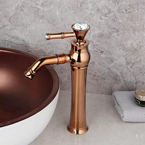 Marcoware Brass F-777 Antique Single Lever Basin Mixer with Hot & Cold Connection Hoses, Rose Gold, Polished Finish (B0BGF26V2Y) Amazon Price History, Amazon Price Tracker