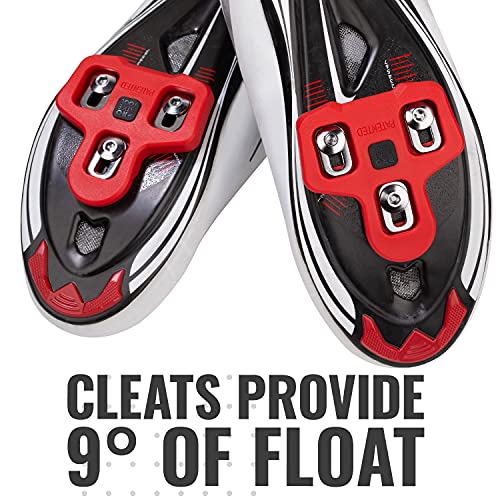 Pro Bike Tool Bike Cleats Compatible With Look Delta Pedals - 9 Degree Float - For Clipless Men & Women Cycle Shoes - Bicycle Cleat Set For Indoor & Outdoor Cycling Including Peloton, Spinning & Road #TOP5