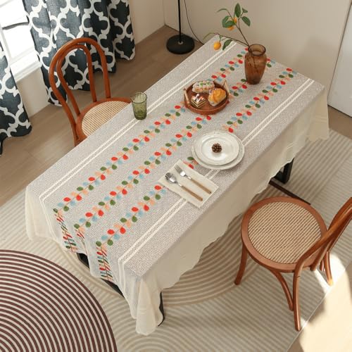 Nappe en lin rectangulaire vintage pour sublimer vos tables de fête - 7