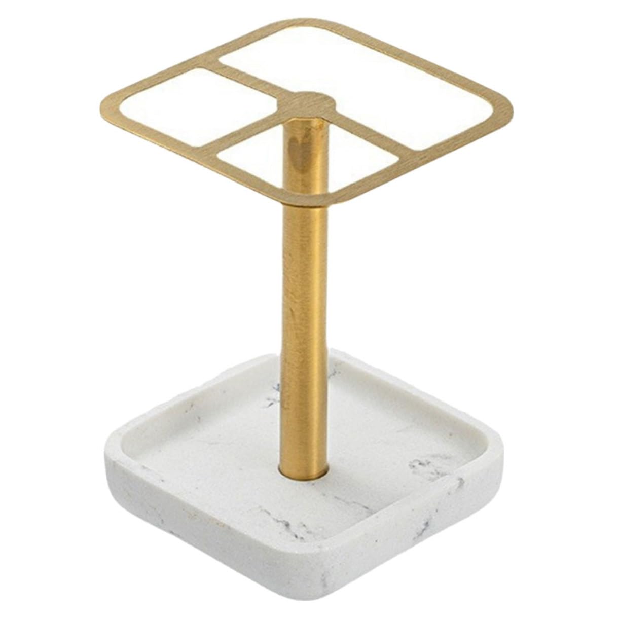 Garneck 2 Porta Spazzolini Da Denti Per Il Bagno Porta Spazzolini Moderno in Metallo Spazzolato Elegante Decorazione Per Il Bagno