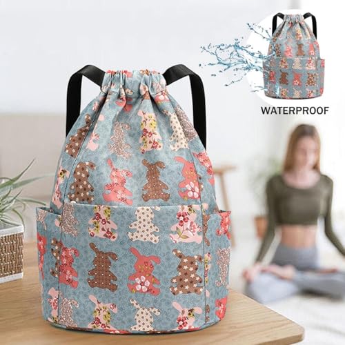 Image of MOCA Drawstring Gym Sports Backpack Lightweight Multipurpose Daypack Travel School College Daily Storage Carry Suitable Men Women Kids Adults Fitness Accessory