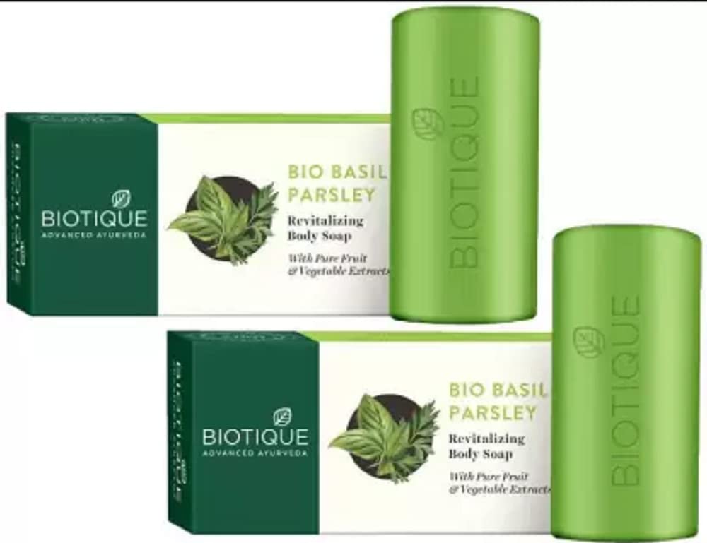BIOTIQUE Bio Basil & Parsley Revitalizing Body Soap (300 g)-image-32