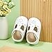 Felix & Flora Soft Sole White Baby Dress Shoes - Infant Baby Walking Shoes Moccasins Rubber Sole Crib Shoes(White,18-24Months Infant)