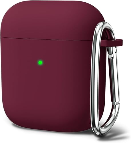 Oakxco Funda para Airpods, funda de silicona para Airpods de 2 generación, bonita funda de gel de TPU suave para mujeres y hombres, compatible con