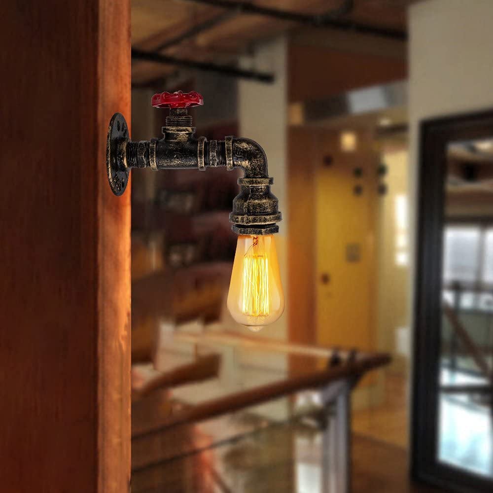 Eglo Lámpara Techo Industrial Townshend 3: Madera Certificada FSC Y Acero Negro, Focos Orientables – Estilo Vintage