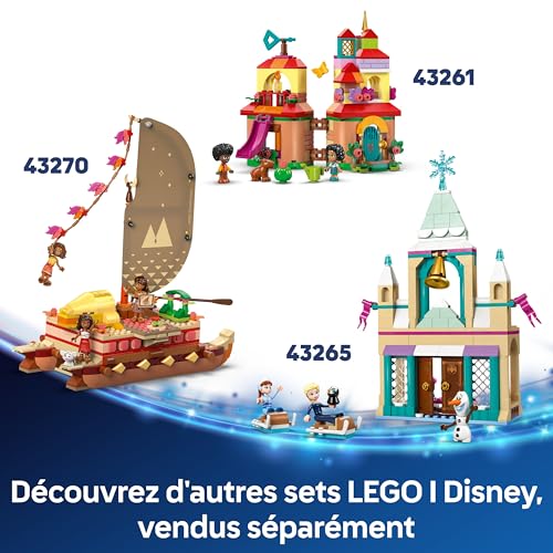 LEGO ǀ Disney La Reine des Neiges Le château de Glace d’Arendelle - Jouet de Construction avec Mini-Poupées d’Anna & Elsa - Olaf & Figurine de Pingouin - Cadeau pour Fille dès 5 Ans 43265
