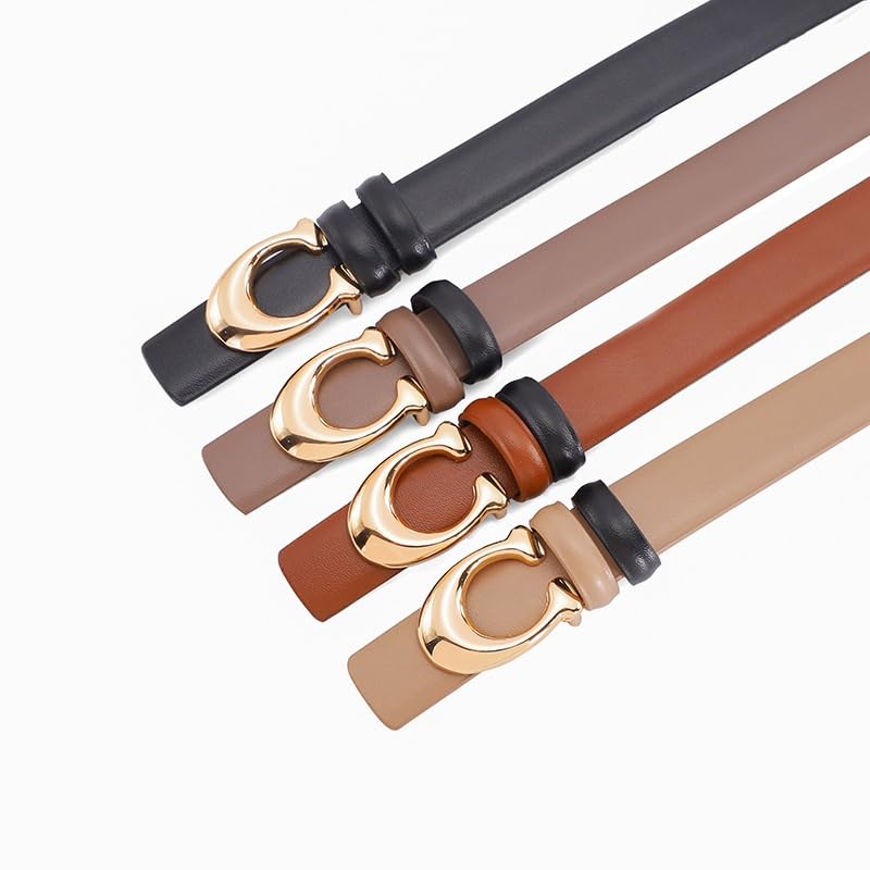Sided Belt Women's Genuine Leather Decorative Thin Belt2