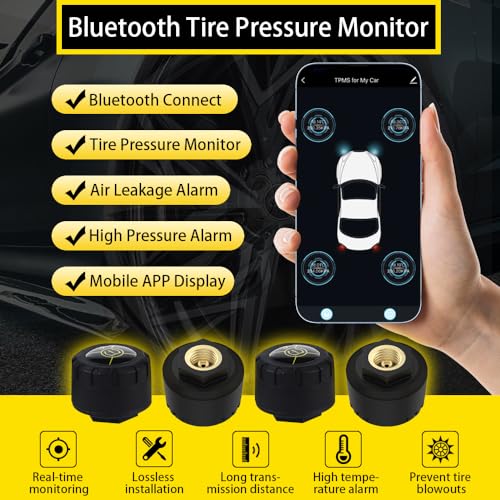 TPMS-Tire-Pressure-Monitor-System-Wireless-Tire-Pressure-Sensor-Real-time-Tire-Pressure-Sensor-Bluetooth-Temperature-Motorcycle-TPMS-for-CarsBikesSupport-iOSAndroid4-External-TPMS-KitUpgraded