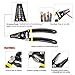 Hilitchi Solar Crimping Tools for 2.5-6.0mm² Solar Panel PV Cable, Wire Stripper and Cutter, 10pcs Male Female Solar Panel Cable Connectors, 1 Pair of Solar Connector Spanner