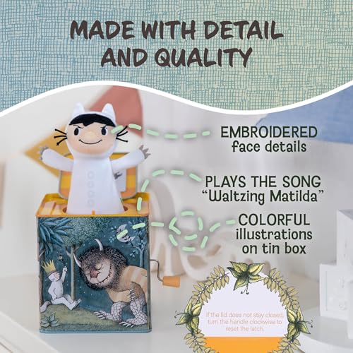 Image of Kids Preferred Where The Wild Things are Max Jack-in-The-Box - Musical Toy for Babies, 6.5 inch