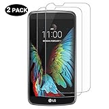 LG K10 Screen Protector, RBEIK Premium [Tempered Glass] [9H Hardness] [Bubble Free] [Anti-Fingerprint] [Anti-Scratch] for LG K10 Rounded Edge Glass Screen Protector with Lifetime Warranty