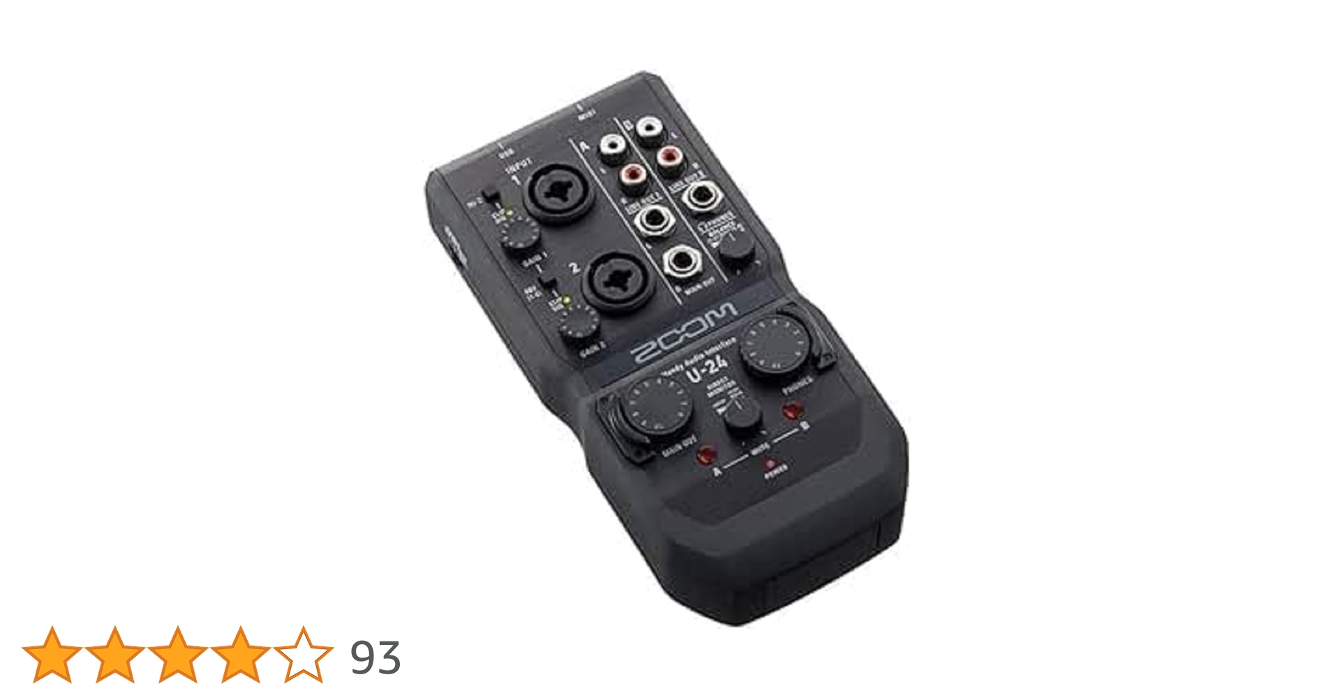 DTM・DAW zoom u-24 U-24 Audio Interface | Buy Now | ZOOM