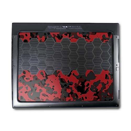 Image of MightySkins Skin Compatible with Alienware M18 R1 (2023) Full Wrap Kit - Red Modern Camo | Protective, Durable, and Unique Vinyl Decal wrap Cover | Easy to Apply & Change Styles | Made in The USA