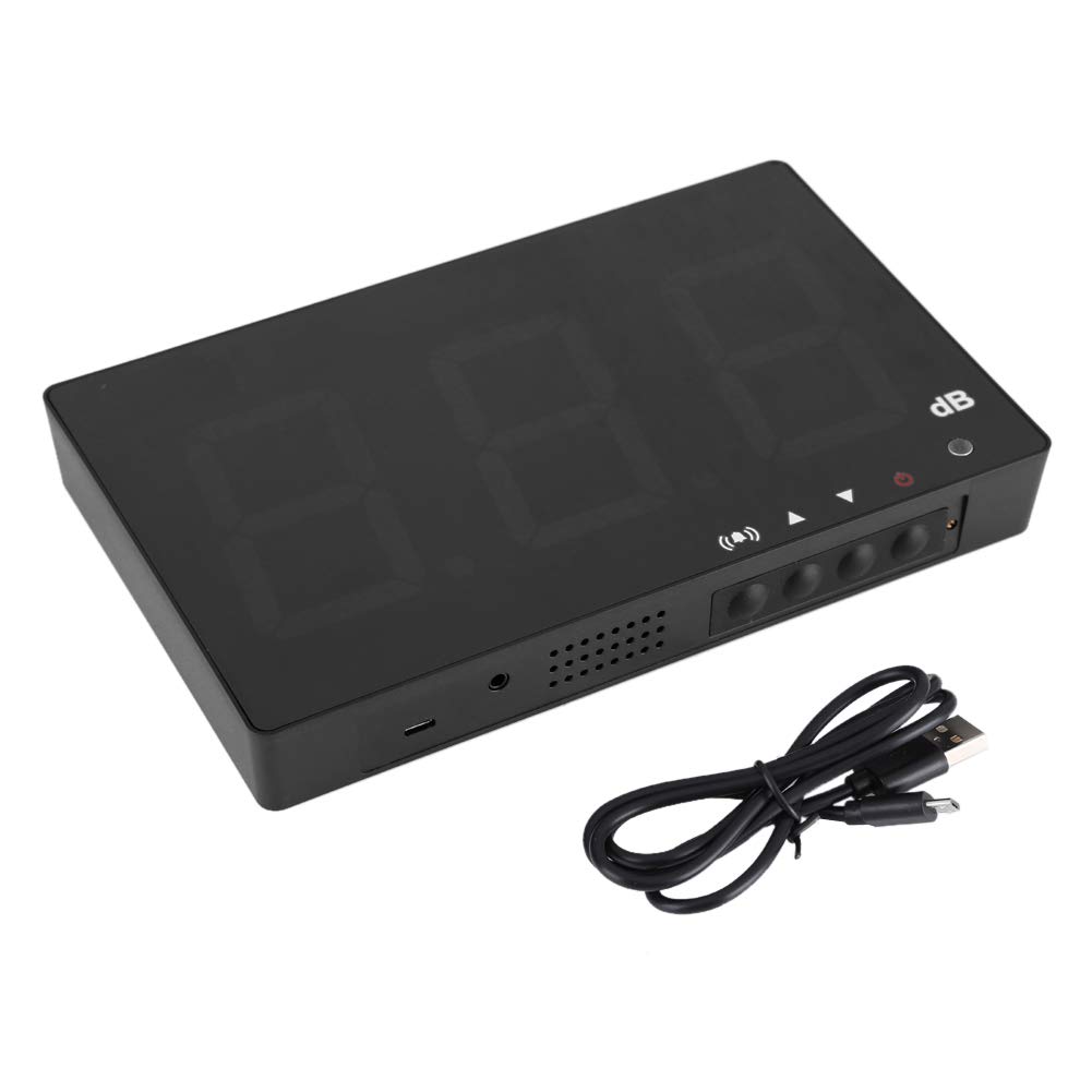 Cyfrowy Miernik Poziomu Dźwięku LCD o Przekątnej 9,6 Cala, Montowany na ścianie, Zakres Pomiarowy 30–130 DB, Miernik Hałasu dla Rodzin, Fabryk, Biur, Hoteli