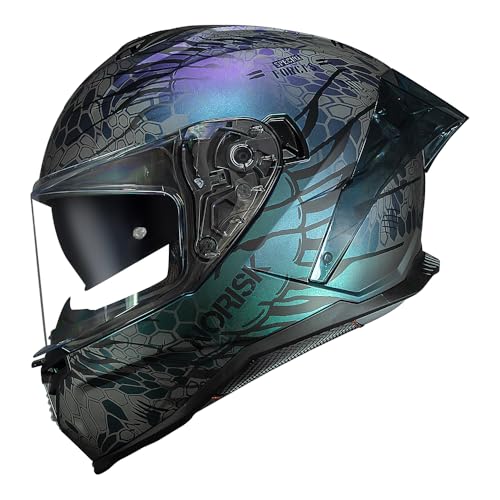 Capacete Strada II Cobra Azul (Fechado) (C/Oculos) - Norisk - 58