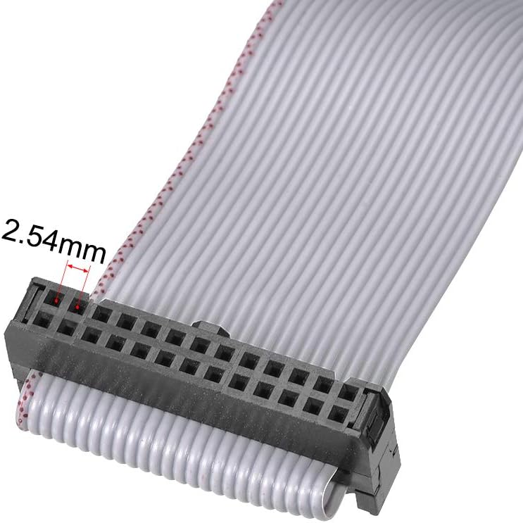 Free Shipping Offer uxcell IDC Wire Flat Ribbon Cable DB25 Male to FC-26 Female Connector 2.54mm Pitch 20cm Length, 2pcs