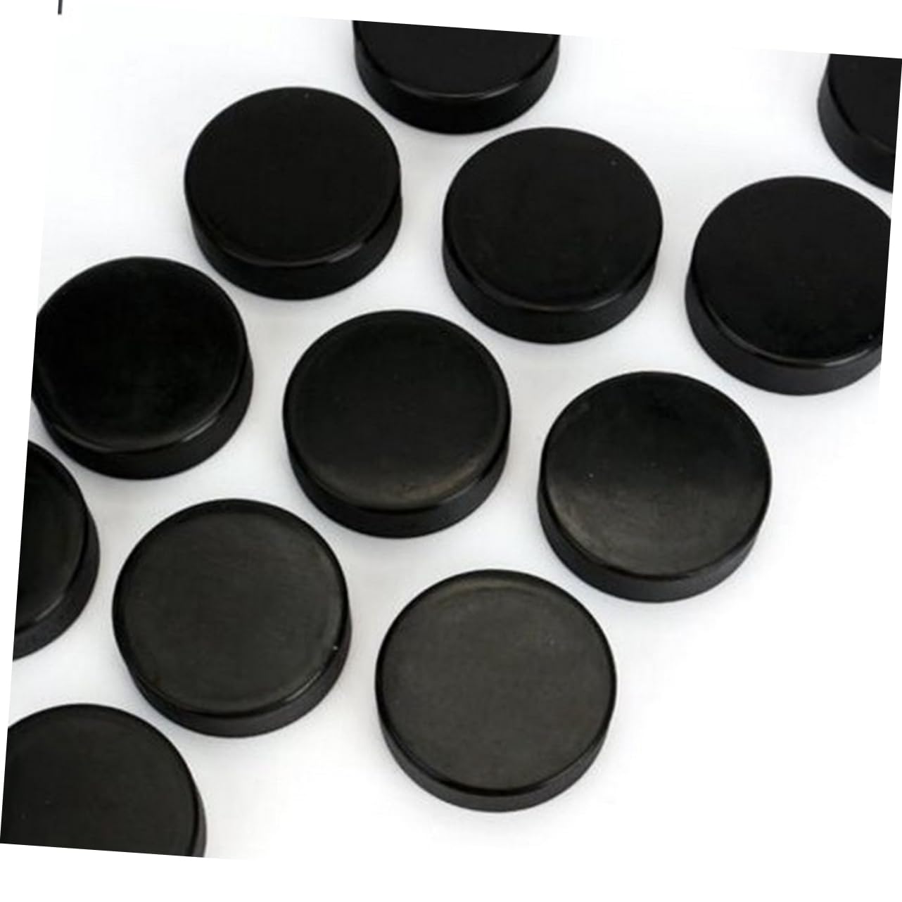 Sosoport Eishockeypucks 10 Stück Standard aus Pu Schwarz für Training