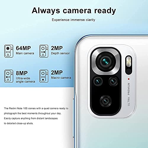 Xiaomi Redmi Note 10S Smartphone RAM 6GB ROM 128GB 6.43" AMOLED DotDisplay 64MP Ocean Blue