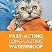 TevraPet Actispot II Flea Treatment for Small and Medium Cats 5-9 lbs | 6 Doses | Powerful Prevention and Control, Clear