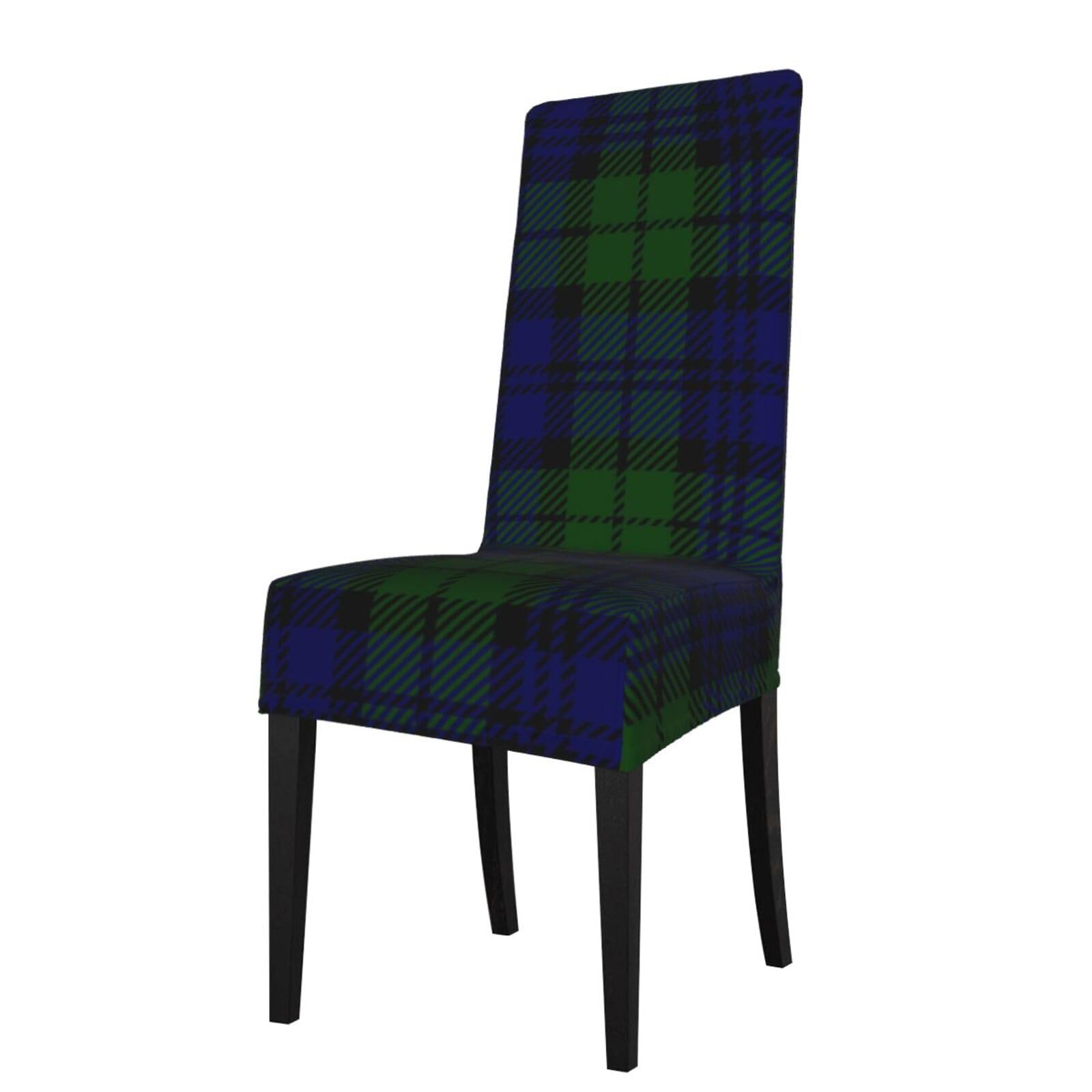 LKYMOH Black Watch Tartan Plaid, Chair Covers Stretch Chair Slipcovers for Dining Room, for Party Pet Protection Universal Fit Soft Polyester