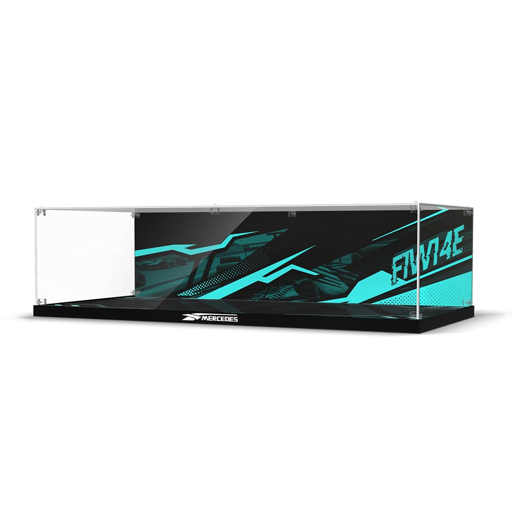 Acryl-Display-Vitrine für Lego 42171 Technic Mercedes-AMG F1 W14, verdickte Acryl-Display-Box mit klarem Hintergrund, staubdichte Display-Vitrine Kompatibel mit Lego 42171 (nur Box, Keine Modelle)
