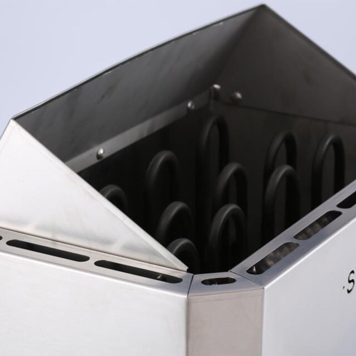 Desineo Poêle à Sauna 9 KW Premium Commande déportée INOX