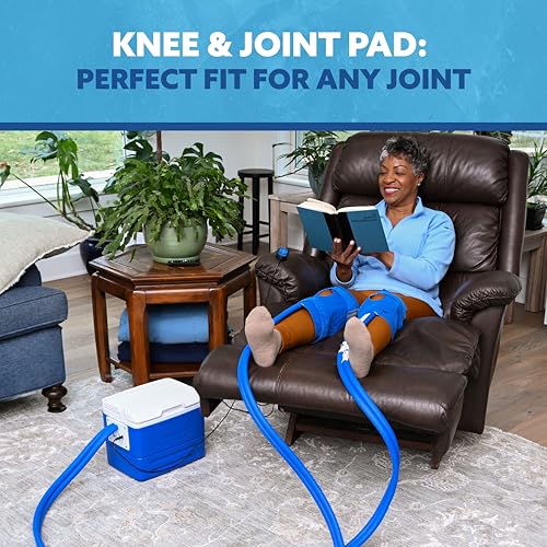 Image of Polar Active Ice 3.0 Cold Therapy Ice Machine System with Programmable Timer, Two Knee and Joint Compression Pads, Lightweight 9 Quart Cooler, Quiet Pump, Strong Cryotherapy Pain Relief Treatment