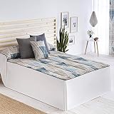  Confecciones Paula - Colcha edredón VIGO - Cama 90 Cm - Color Azul