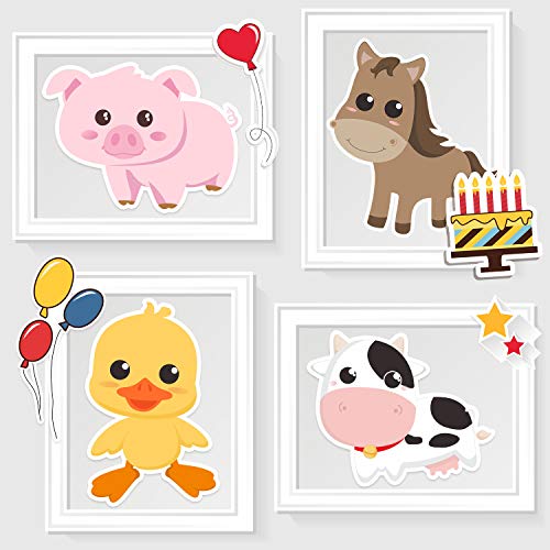 Blulu 8541817096 35 Pieces Farm Animals Decor Farm Animal Party Decorations And Supplies, Farm Animal Cutouts thumb #3