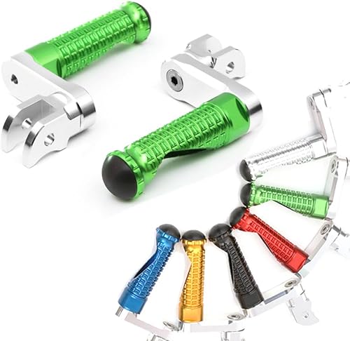 Miniatura 3 de MCMOTOPARTS M-PRO - Estriberas extendidas de 1.5 pulgadas, color verde, compatible con XJ6 DiversionF 09-16 12 13 14 15 16