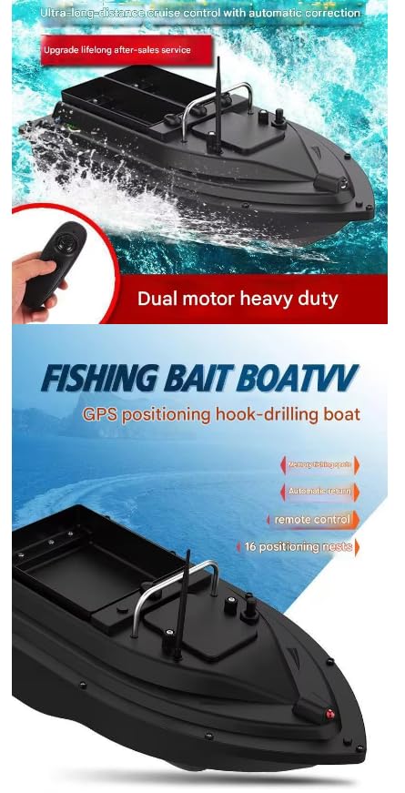 D16 przynęta o wysokiej wydajności RCFishingBaitBoat 500 mRange FishFinder RemoteControl Łódź rybacka
