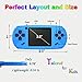 Beijue 16 Bit Handheld Games for Kids Adults 3.0'' Large Screen Preloaded 100 HD Classic Retro Video Games USB Rechargeable Seniors Electronic Game Player Birthday Xmas Present (Blue)