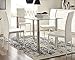 Signature Design by Ashley Sariden Dining Room Table, Chrome Finish