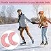 Coolrunner Ice Skate Blade Covers, Sports Blade Cover Skate Blade Protector for Hockey Skates, Figure Skates and Ice Skates, Black (Pink, Large)