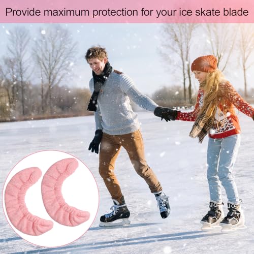 Coolrunner Ice Skate Blade Covers, Sports Blade Cover Skate Blade Protector for Hockey Skates, Figure Skates and Ice Skates, Black (Pink, Medium) by Coolrunner - Image 6