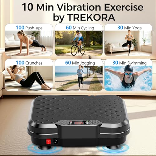 Trekora Vibration Plate Exercise Machine, Curved Vibration Plate for Lymphatic Drainage We - image 5