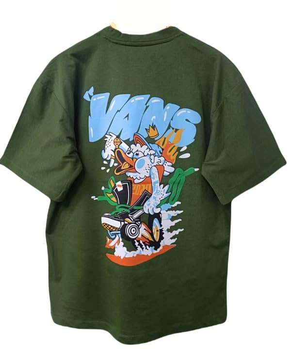 ARTI CREATIONMen's Cotton Tshirt - Vibrant Colors and Adorable Patterns - Round Neck and Half Sleeve - Perfect for Casual, Office, Party & Every Occasion