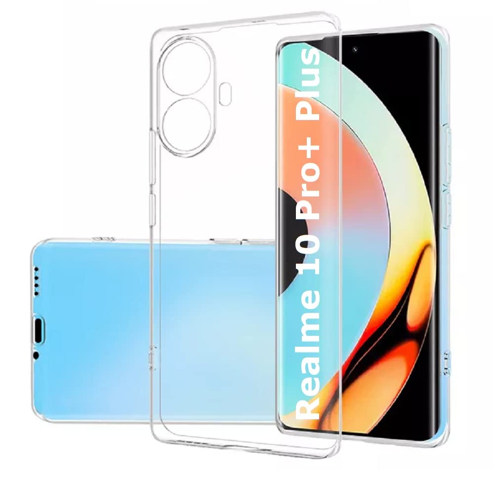 REALCASE Silicone Crystal Clear Realme 10 Pro+ Plus 5G Back Cover Case | Protective Design Transparent Back Cover Case For Realme 10 Pro+ Plus 5G (B0BR647VXP) Amazon Price History, Amazon Price Tracker