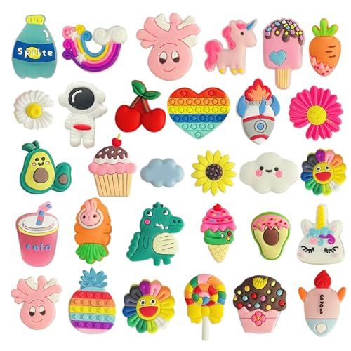 Monochef Shoe Charms For Girls Teens: 30 Pack Random Different Cute Shoe Decoration Charms thumb #3