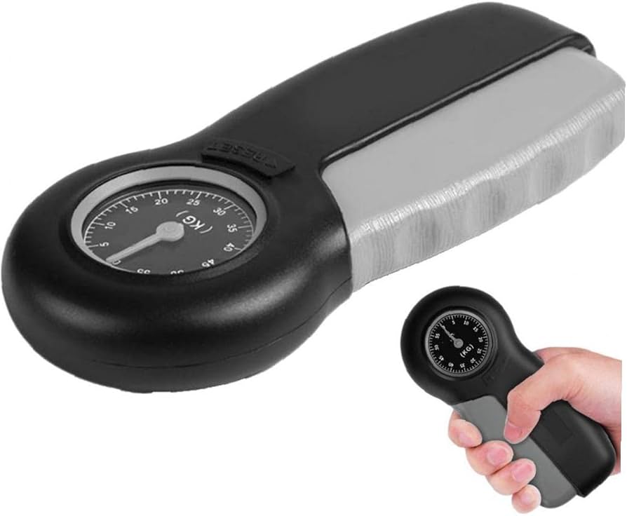 Amazon.co.jp: 握力計 ハンドダイナモメーター 0-55kg ハンドグリップ