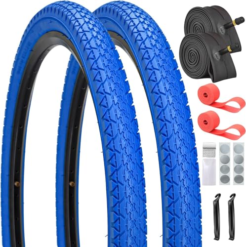 SIMEIQI 26x2.125C` 2pbN oCN^Cƃ`[u r[`NCU[ ]ԃ^C bh܂̓u[ XgbvƃO[Xpb`t (u[, 26x2.125)