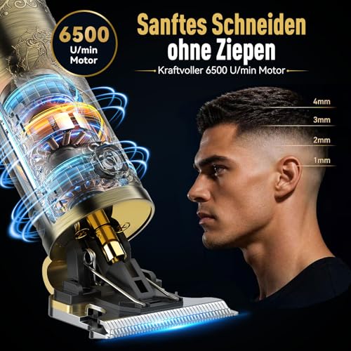 Haarschneidemaschine, Barttrimmer Herren Profi Set, Trimmer Herren mit LED Anzeige, Präzisions Haartrimmer Herren für Konturen… – Ansicht 5