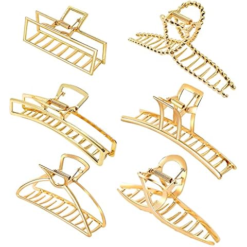 6 Stück Klaue Clips Haarklammern, Rutschfeste Metall Haarklammer Für Frauen Mädchen Cover