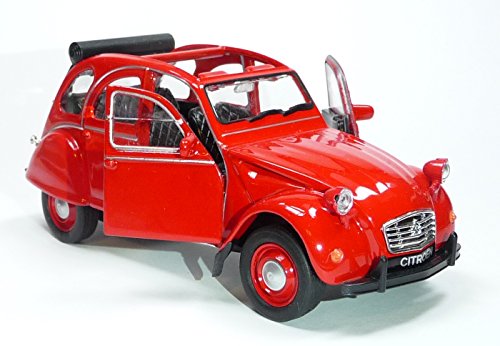 Preisvergleich Produktbild Citroen 2CV rot offen Welly, Ente, Modellauto