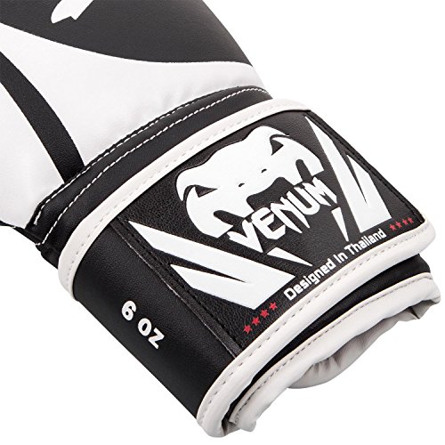 Venum Challenger 2.0 Kids Boxing Gloves - 6Oz, Black/White, 6 Oz #TOP3